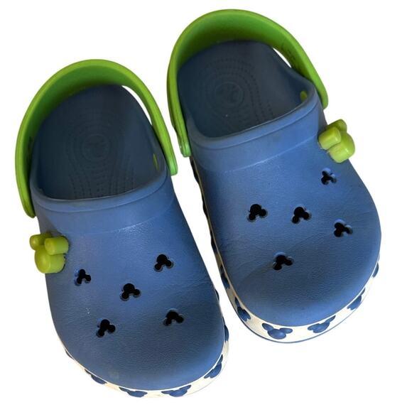 Crocs Blue green mickey size 1 - Picture 1 of 4